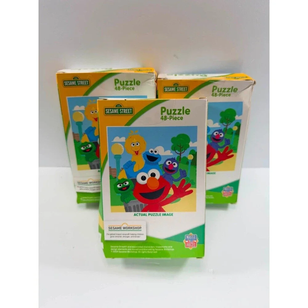 Sesame Street 48‑Piece Puzzles – Lot of 3 – Best Buds – All Pieces Included